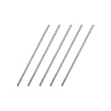 uxcell 3mm x 100mm 304 Stainless Steel Solid Round Rod for DIY Craft - 5pcs