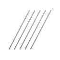 uxcell 3mm x 150mm 304 Stainless Steel Solid Round Rod for DIY Craft - 5pcs