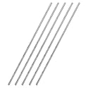 uxcell 3mm x 300mm 304 Stainless Steel Solid Round Rod for DIY Craft - 5pcs