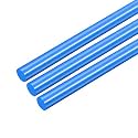 uxcell 3pcs Plastic Round Rod 1/4 Inch Dia 20 Inch Length Blue (POM) Polyoxymethylene Rods Engineering Plastic Round Bars(6mm)