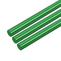 uxcell 3pcs Plastic Round Rod 5/16 Inch Dia 20 Inch Length Green (POM) Polyoxymethylene Rods Engineering Plastic Round Bars(8mm)