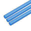 uxcell 3pcs Plastic Round Rod 5/16 Inch Dia 20 Inch Length Blue (POM) Polyoxymethylene Rods Engineering Plastic Round Bars(8mm)
