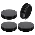 uxcell Round Plastic Plug,90mm(3.54") OD Furniture Leg Pipe Insert 4Pcs