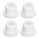 uxcell 4 Pieces White Plug Holes, T13 Waterproof Rubber Button Plug for 13mm / 0.51" Hole