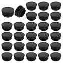 uxcell Round Plastic Plug,32mm(1.26") OD Furniture Leg Pipe Insert 48Pcs
