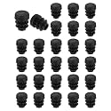 uxcell Round Plastic Plug,12mm(0.47") OD Furniture Leg Pipe Insert 48Pcs