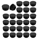 uxcell Round Plastic Plug,25mm(0.98") OD Furniture Leg Pipe Insert 48Pcs