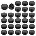 uxcell Round Plastic Plug,35mm(1.38") OD Furniture Leg Pipe Insert 48Pcs