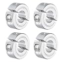 uxcell 4Pcs Double Split Clamp-On Shaft Collar 3/8" Bore, Aluminum Alloy