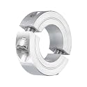 uxcell Double Split Clamp-On Shaft Collar 7/8" Bore, Aluminum Alloy
