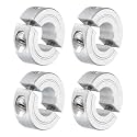 uxcell 4Pcs Double Split Clamp-On Shaft Collar 1/2" Bore, Aluminum Alloy
