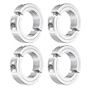 uxcell 4Pcs Double Split Clamp-On Shaft Collar 1-3/4" Bore, Aluminum Alloy