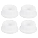 uxcell 4Pcs White Plug Holes, Waterproof Rubber Button Plug for 31mm / 1.22" Hole