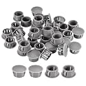 uxcell 5/8" Plastic Hole Plugs,66Pcs Flush Type Snap in Fastener