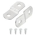uxcell 50Pcs 1/8" Offset Canvas Clips, Picture Framing Mirror Clips Z Shape