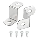 uxcell 50Pcs 3/4" Offset Canvas Clips, Picture Framing Mirror Clips Z Shape