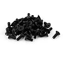 uxcell 50Pcs Black M3 X 8mm Alloy Steel Hex Socket Flat Head Countersunk Screws Bolts