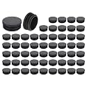 uxcell Round Plastic Plug,42mm(1.65") OD Furniture Leg Pipe Insert 56Pcs
