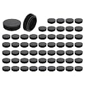 uxcell Round Plastic Plug,45mm(1.77") OD Furniture Leg Pipe Insert 56Pcs
