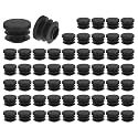 uxcell Round Plastic Plug,20mm(0.79") OD Furniture Leg Pipe Insert 56Pcs