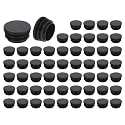 uxcell Round Plastic Plug,32mm(1.26") OD Furniture Leg Pipe Insert 56Pcs