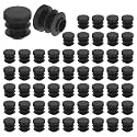 uxcell Round Plastic Plug,16mm(0.63") OD Furniture Leg Pipe Insert 56Pcs