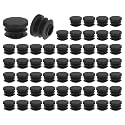 uxcell Round Plastic Plug,19mm(0.75") OD Furniture Leg Pipe Insert 56Pcs
