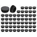 uxcell Round Plastic Plug,40mm(1.57") OD Furniture Leg Pipe Insert 56Pcs