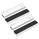 uxcell 6" Aluminum Vise Jaws with Magnetic, Rubber Pads Covers for Woodworking, DIY Making, Plumbing 2 Pair