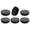 uxcell Round Plastic Plug,76mm(2.99") OD Furniture Leg Pipe Insert 6Pcs