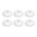 uxcell 6 Pieces White Plug Holes, T17.2 Waterproof Rubber Button Plug for 17.2mm / 0.68" Hole