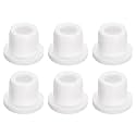 uxcell 6Pcs White Plug Holes, Waterproof Rubber Button Plug for 12mm / 0.47" Hole