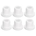 uxcell 6Pcs White Plug Holes, Waterproof Rubber Button Plug for 11mm / 0.43" Hole