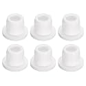 uxcell 6Pcs White Plug Holes, Waterproof Rubber Button Plug for 10mm / 0.39" Hole