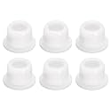 uxcell 6Pcs White Plug Holes, Waterproof Rubber Button Plug for 14mm / 0.55" Hole