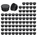 uxcell Round Plastic Plug,22mm(0.87") OD Furniture Leg Pipe Insert 76Pcs