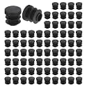 uxcell Round Plastic Plug,16mm(0.63") OD Furniture Leg Pipe Insert 76Pcs