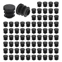 uxcell Round Plastic Plug,14mm(0.55") OD Furniture Leg Pipe Insert 76Pcs