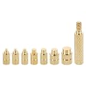 uxcell 8 Pcs Heat Set Insert Tips for Threaded Inserts M2 M2.5 M3 M4 M5 M6 M8 Soldering Irons Threaded Inserts Tool for 3D Printing Components and Plastic Parts