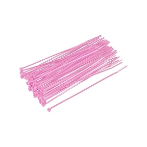 uxcell 80pcs cable zip ties 6 inch x 01 inch self-locking nylon tie wraps pink
