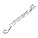 uxcell 8mm x 10mm Metric 12 Point Offset Double Box End Wrench Chrome Plated, Cr-V Steel
