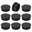 uxcell Round Plastic Plug,53mm(2.09") OD Furniture Leg Pipe Insert 9Pcs
