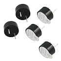 uxcell 9mm Dia 5 Pcs DC 5V 2 Terminals Electronic Continuous Sound Buzzer