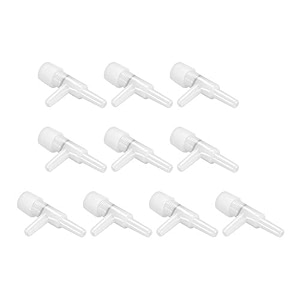 uxcell aquarium air valve 2 way air pump control valves for fish tank plastic white 10pcs
