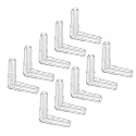 uxcell Aquarium Air Valve Connector Plastic Inline Tubing L-Shaped Non-Return Valves for 4mm Fish Tank Pond Air Line 20pcs