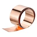 uxcell Copper Sheet Roll 3500mm x 150mm x 0.4mm, 99.9% Pure Copper Strip Copper Flashing Metal Foil Plate for Electricity DIY Projects (Multiple Sizes)
