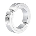 uxcell Double Split Clamp-On Shaft Collar 1-7/8" Bore, Aluminum Alloy