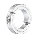 uxcell Double Split Clamp-On Shaft Collar 1-1/2" Bore, Aluminum Alloy
