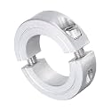 uxcell Double Split Clamp-On Shaft Collar for 1-1/8" Shaft, Aluminum Alloy