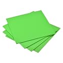 uxcell Green EVA Foam Sheets 10 x 10 Inch 5mm Thickness for Crafts DIY Projects, 4 Pcs